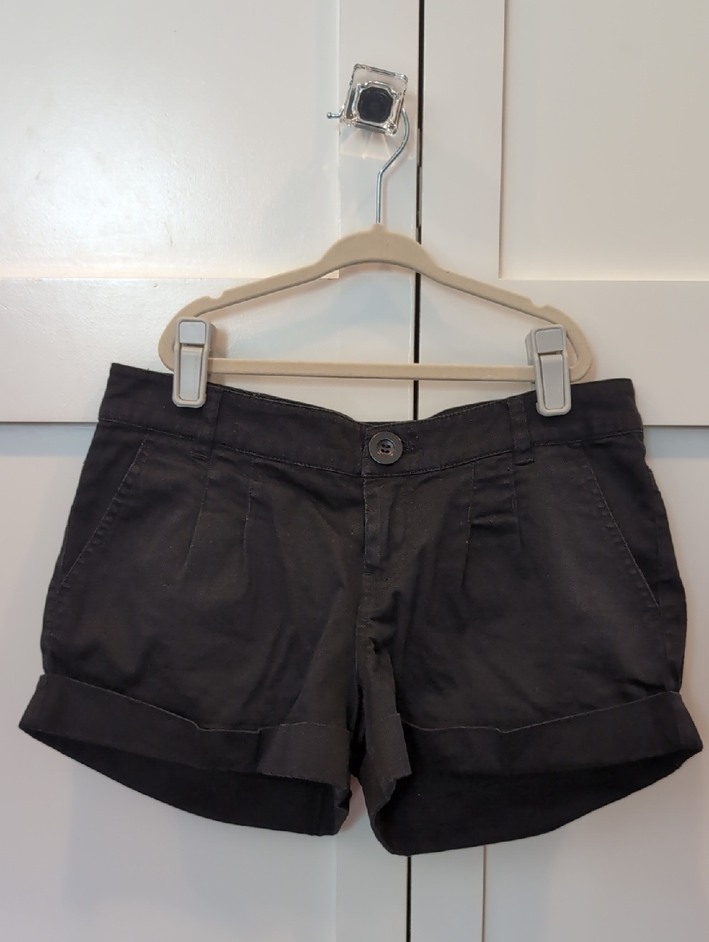 Forever 21 Black Cuffed Shorts